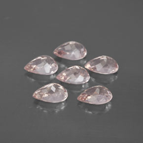Gemas de morganita rosa natural de  ct, en forma de pera, VS