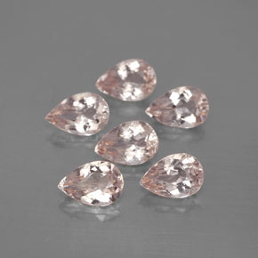 Gemas de morganita rosa natural de  ct, en forma de pera, VVS-VS