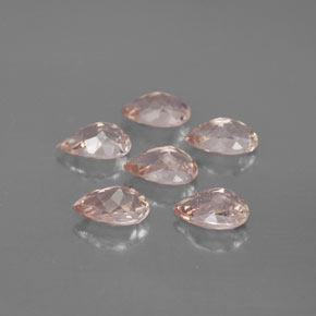 Gemas de morganita rosa natural de  ct, en forma de pera, VVS-VS
