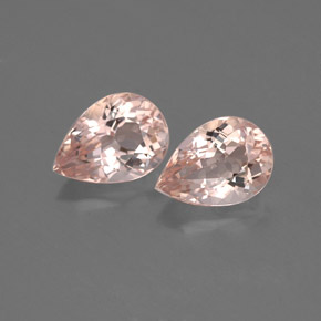 Gemas de morganita rosa natural de  ct, en forma de pera, VVS-VS