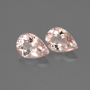 Gemas de morganita rosa natural de  ct, en forma de pera, VVS-VS