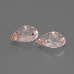 Gemas de morganita rosa natural de  ct, en forma de pera, VVS-VS
