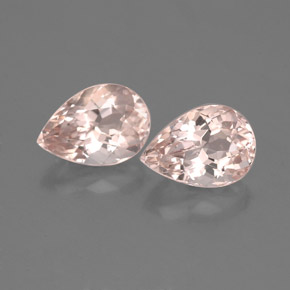 Gemas de morganita rosa natural de  ct, en forma de pera, VVS-VS