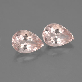 Gemas de morganita rosa natural de  ct, en forma de pera, VVS-VS