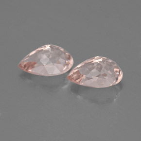 Gemas de morganita rosa natural de  ct, en forma de pera, VVS-VS