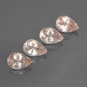 Gemas de morganita rosa natural de  ct, en forma de pera, VS