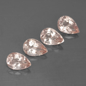 Gemas de morganita rosa natural de  ct, en forma de pera, VVS-VS