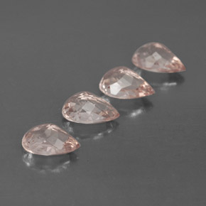 Gemas de morganita rosa natural de  ct, en forma de pera, VVS-VS