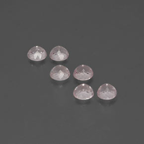 Gemas de morganita rosa natural de 2,17 ct, corte redondo, VS