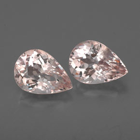 Gemas de morganita rosa natural de  ct, en forma de pera, VVS-VS