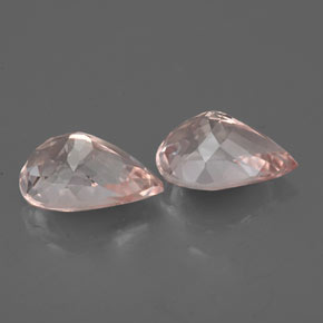 Gemas de morganita rosa natural de  ct, en forma de pera, VVS-VS