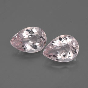 Gemas de morganita rosa natural de  ct, en forma de pera, VS