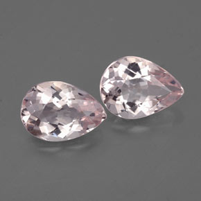 Gemas de morganita rosa natural de  ct, en forma de pera, VS