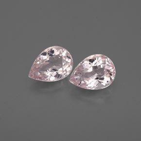 Gemas de morganita rosa natural de  ct, en forma de pera, VVS-VS