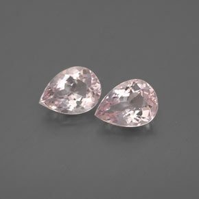 Gemas de morganita rosa natural de  ct, en forma de pera, VVS