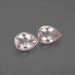 Gemas de morganita rosa natural de  ct, en forma de pera, VVS