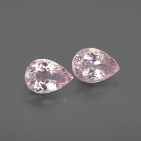 Gemas de morganita rosa natural de  ct, en forma de pera, VVS
