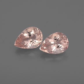 Gemas de morganita rosa natural de  ct, en forma de pera, VS