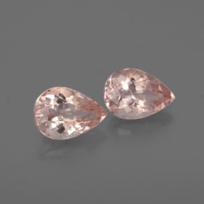 Gemas de morganita rosa natural de  ct, en forma de pera, VS