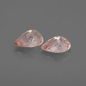 Gemas de morganita rosa natural de  ct, en forma de pera, VS