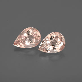 Gemas de morganita rosa natural de  ct, en forma de pera, VS