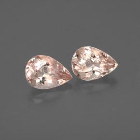 Gemas de morganita rosa natural de  ct, en forma de pera, VS