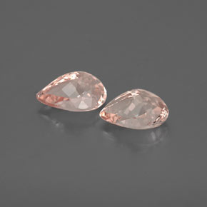 Gemas de morganita rosa natural de  ct, en forma de pera, VS