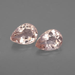 Gemas de morganita rosa natural de  ct, en forma de pera, VS