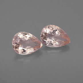 Gemas de morganita rosa natural de  ct, en forma de pera, VS