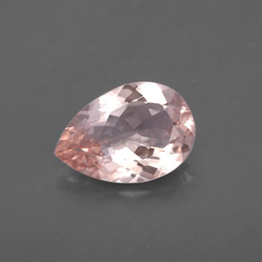 Morganita rosa natural de 1,48 ct, en forma de pera, VVS-VS