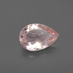 Morganita rosa natural de 1,48 ct, en forma de pera, VVS-VS