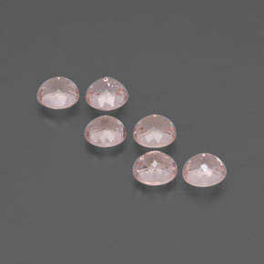 Gemas de morganita rosa natural de  ct, corte redondo, VS