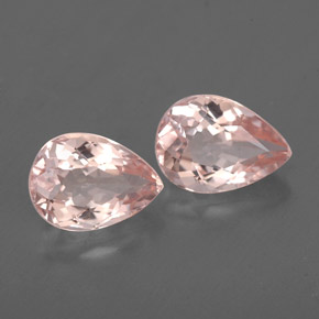 Gemas de morganita rosa natural de  ct, en forma de pera, VS