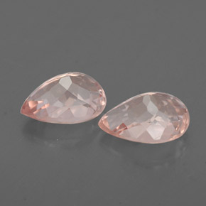 Gemas de morganita rosa natural de  ct, en forma de pera, VS