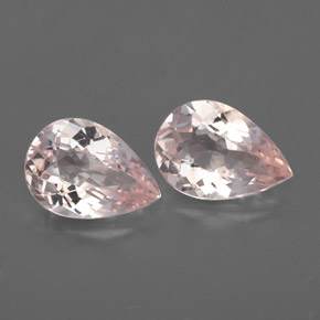 Gemas de morganita rosa natural de  ct, en forma de pera, VS