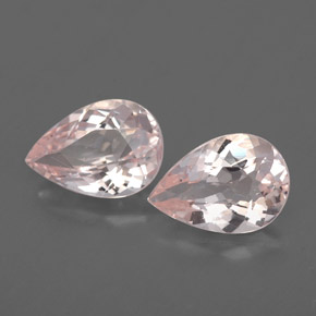 Gemas de morganita rosa natural de  ct, en forma de pera, VS