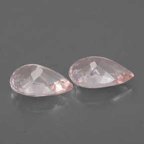 Gemas de morganita rosa natural de  ct, en forma de pera, VS