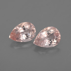 Gemas de morganita rosa natural de  ct, en forma de pera, VS