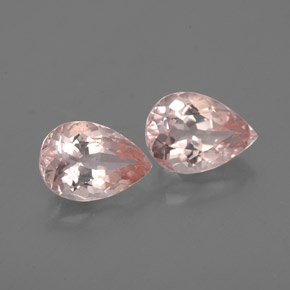 Gemas de morganita rosa natural de  ct, en forma de pera, VS