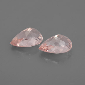 Gemas de morganita rosa natural de  ct, en forma de pera, VS