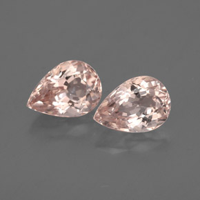 Gemas de morganita rosa natural de  ct, en forma de pera, VS-SI