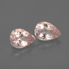 Gemas de morganita rosa natural de  ct, en forma de pera, VS-SI