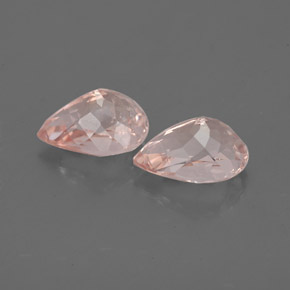 Gemas de morganita rosa natural de  ct, en forma de pera, VS-SI