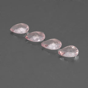 Gemas de morganita rosa natural de  ct, en forma de pera, VS