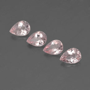 Morganita Rosado claro natural de 2.39 ct, En forma de pera, VS