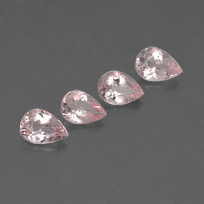 Morganita Rosado claro natural de 2.39 ct, En forma de pera, VS