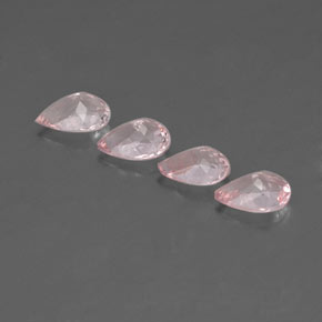 Morganita Rosado claro natural de 2.39 ct, En forma de pera, VS