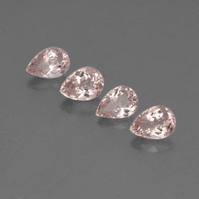 Gemas de morganita rosa natural de  ct, en forma de pera, VVS-VS