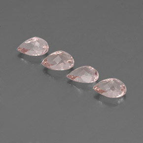 Gemas de morganita rosa natural de  ct, en forma de pera, VVS-VS