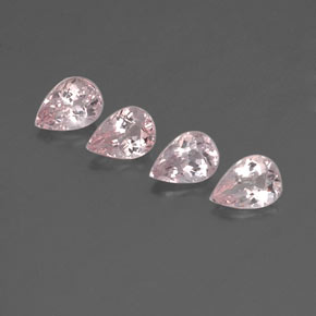 Gemas de morganita rosa natural de  ct, en forma de pera, VVS